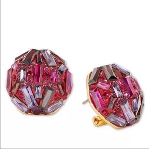 NWT ♠️ Kate Spade Crystal Cluster Clip Post Earrings